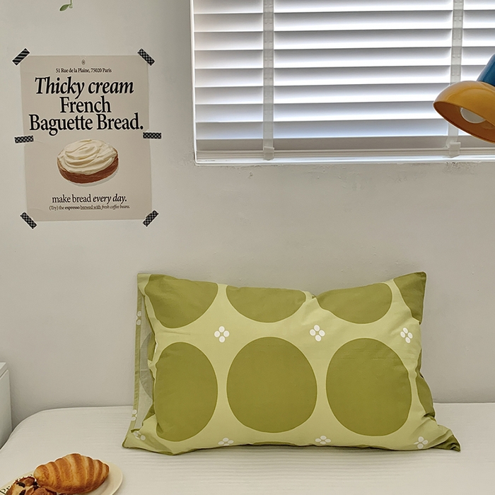 91家纺网 家纺一手货源 找家纺 柚可家居 2024新款活性印染ins多巴胺单枕套3 夏忆