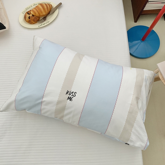 91家纺网 家纺一手货源 找家纺 柚可家居 2024新款活性印染ins多巴胺单枕套3 集美