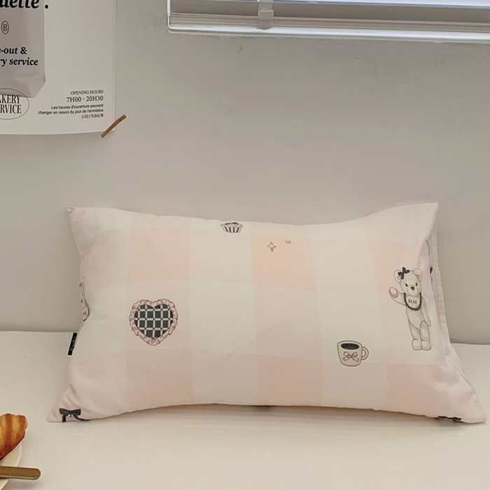 柚可家居 2024新款活性印花小熊系列单枕套 糖果小熊