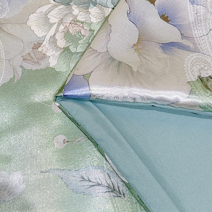 91家纺网 家纺一手货源 找家纺 许林家纺 2025新款提花贡缎轻奢数码活性印花四件套 漫桔