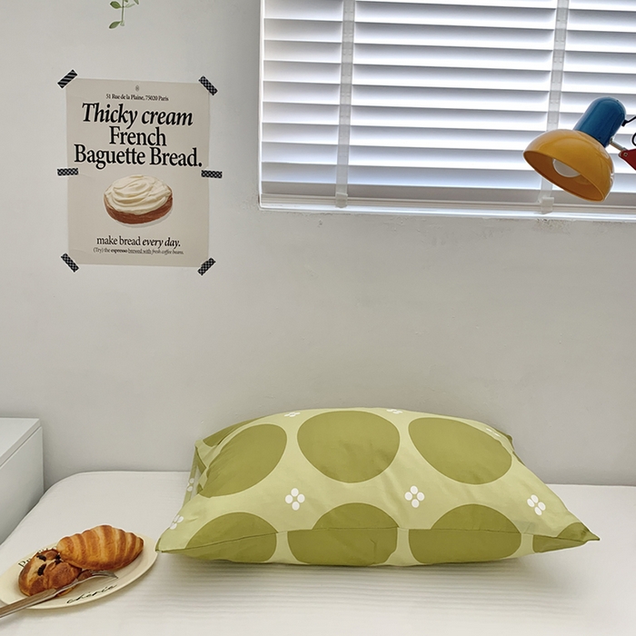 91家纺网 家纺一手货源 找家纺 柚可家居 2024新款活性印染ins多巴胺单枕套3 夏忆