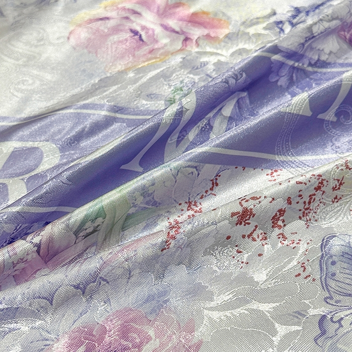 91家纺网 家纺一手货源 找家纺 许林家纺 2025新款提花贡缎轻奢数码活性印花四件套 秋兮