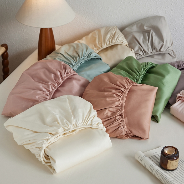 91家纺网 家纺一手货源 找家纺 （总）轩和家居 2025新款50S贡缎长绒棉纯棉单床笠单品床笠床笠单件