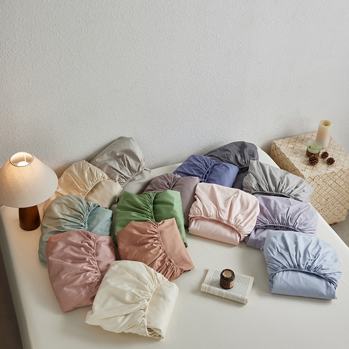 91家纺网 家纺一手货源 找家纺 （总）轩和家居 2025新款50S贡缎长绒棉纯棉单床笠单品床笠床笠单件