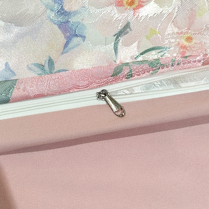 91家纺网 家纺一手货源 找家纺 许林家纺 2025新款提花贡缎轻奢数码活性印花四件套 瑞彩流光