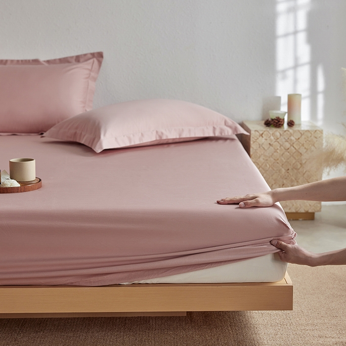 91家纺网 家纺一手货源 找家纺 （总）轩和家居 2025新款50S贡缎长绒棉纯棉单床笠单品床笠床笠单件