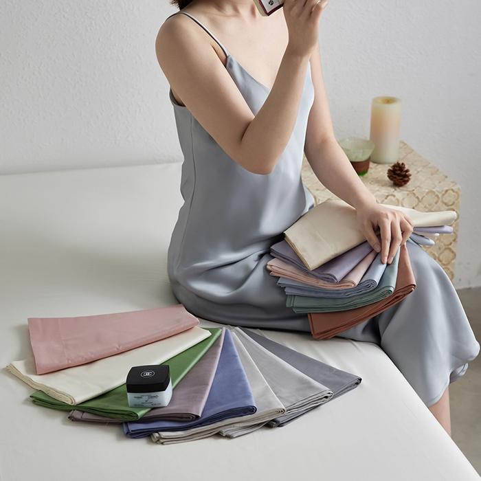 91家纺网 家纺一手货源 找家纺 （总）轩和家居 2025新款50S贡缎长绒棉纯棉单枕套单品枕套枕套单件