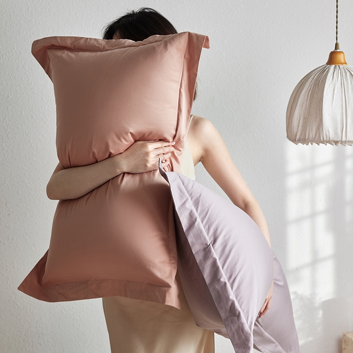 91家纺网 家纺一手货源 找家纺 （总）轩和家居 2025新款50S贡缎长绒棉纯棉单枕套单品枕套枕套单件