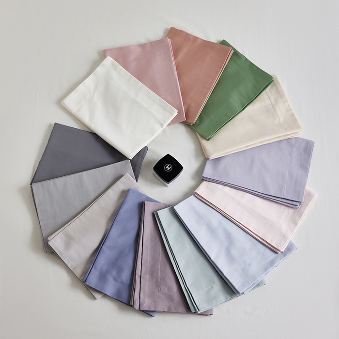 91家纺网 家纺一手货源 找家纺 轩和家居 2025新款50S贡缎长绒棉纯棉单枕套单品枕套枕套单件 组合图仅做展示