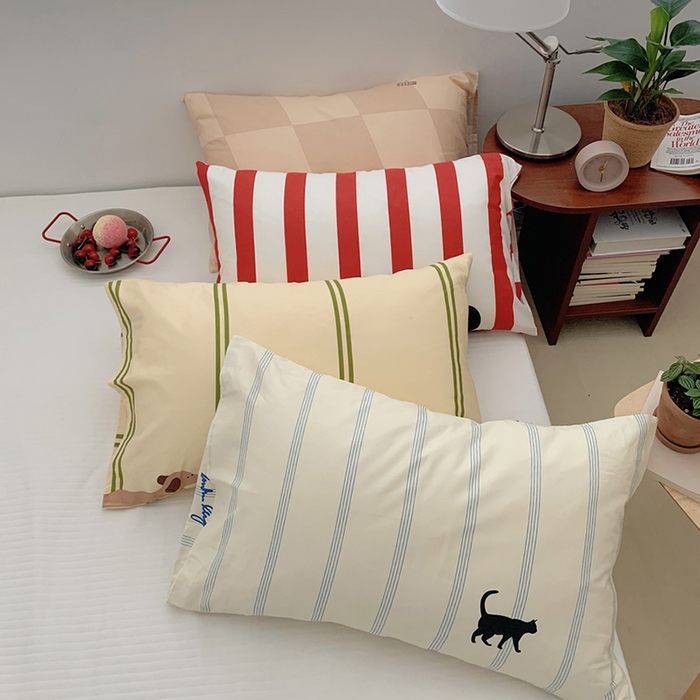 91家纺网 家纺一手货源 找家纺 柚可家居 2024新款活性印花ins多巴胺单枕套2 马戏团