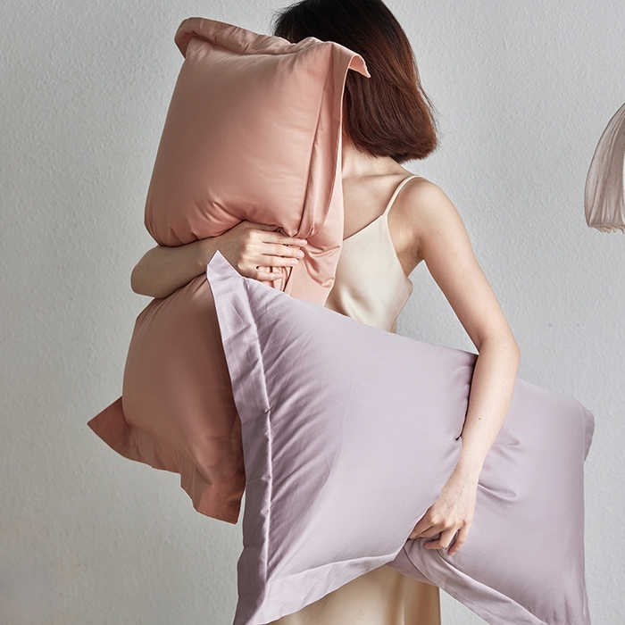 91家纺网 家纺一手货源 找家纺 轩和家居 2025新款50S贡缎长绒棉纯棉单枕套单品枕套枕套单件 组合图仅做展示