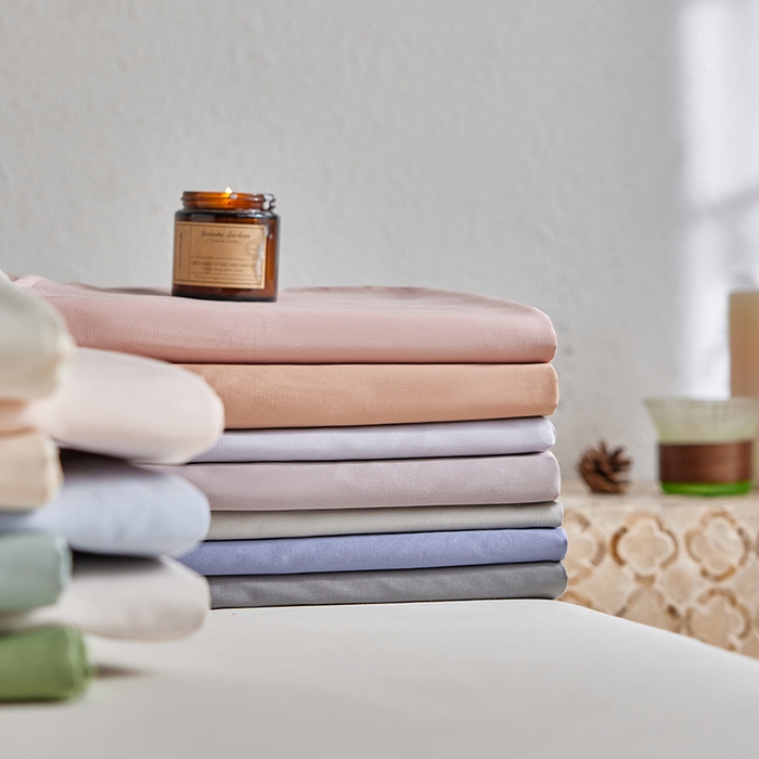 91家纺网 家纺一手货源 找家纺 轩和家居 2025新款50S贡缎长绒棉纯棉单床单单品床单床单单件 组合图仅做展示