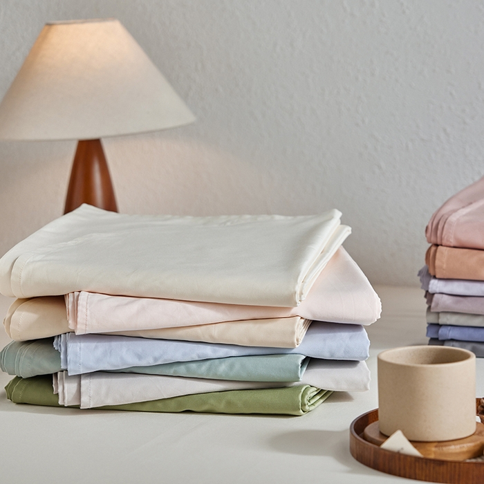 91家纺网 家纺一手货源 找家纺 轩和家居 2025新款50S贡缎长绒棉纯棉单床单单品床单床单单件 组合图仅做展示