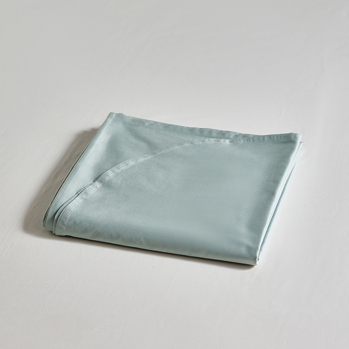 91家纺网 家纺一手货源 找家纺 轩和家居 2025新款50S贡缎长绒棉纯棉单床单单品床单床单单件 薄荷绿