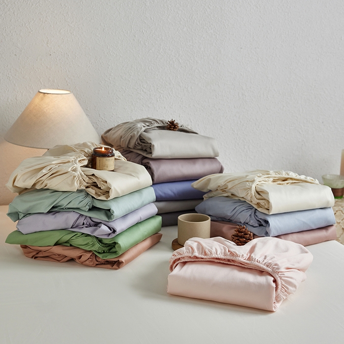 91家纺网 家纺一手货源 找家纺 轩和家居 2025新款50S贡缎长绒棉纯棉单床笠单品床笠床笠单件 组合图仅做展示