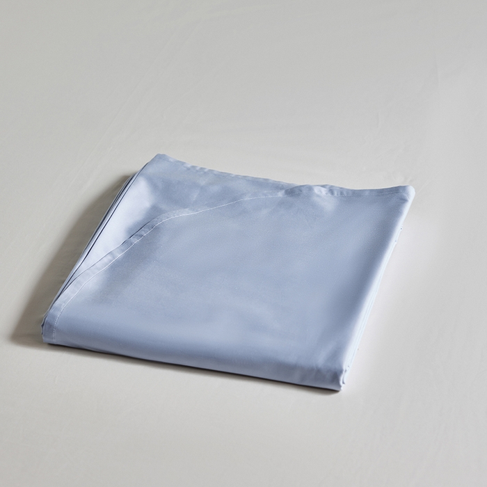 91家纺网 家纺一手货源 找家纺 轩和家居 2025新款50S贡缎长绒棉纯棉单床单单品床单床单单件 碧落蓝