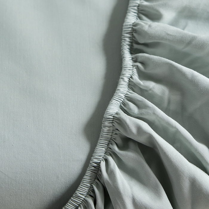 91家纺网 家纺一手货源 找家纺 轩和家居 2025新款50S贡缎长绒棉纯棉单床笠单品床笠床笠单件 薄荷绿