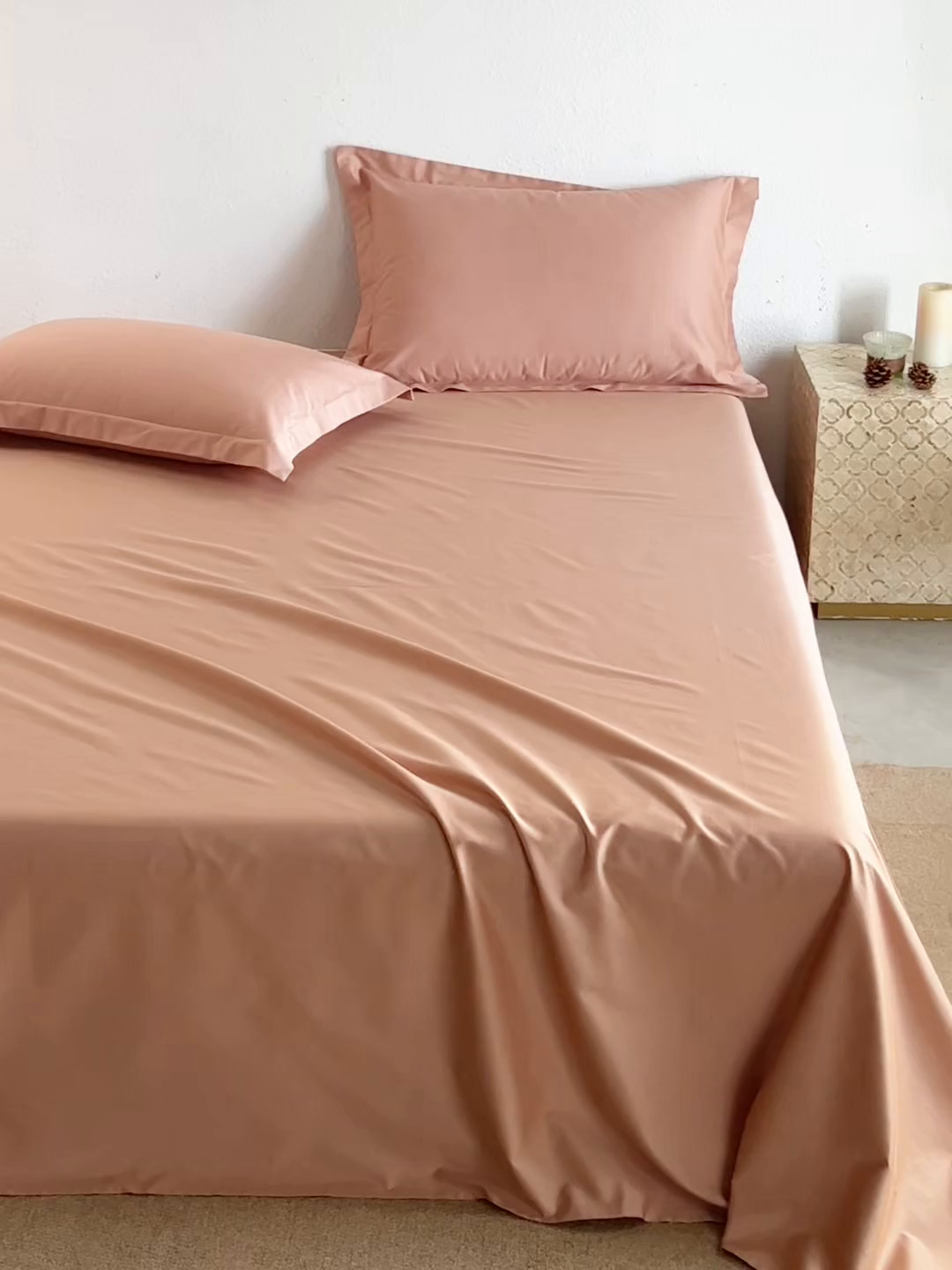 91家纺网 家纺一手货源 找家纺 轩和家居 2025新款50S贡缎长绒棉纯棉单床单单品床单床单单件 罗卡芙