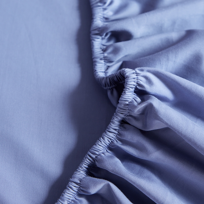 91家纺网 家纺一手货源 找家纺 轩和家居 2025新款50S贡缎长绒棉纯棉单床笠单品床笠床笠单件 海茵蓝