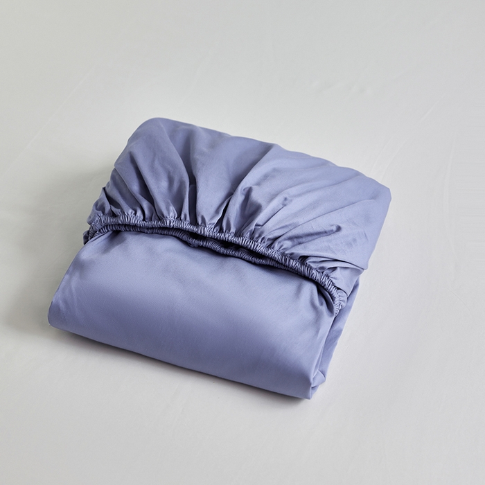 91家纺网 家纺一手货源 找家纺 轩和家居 2025新款50S贡缎长绒棉纯棉单床笠单品床笠床笠单件 海茵蓝