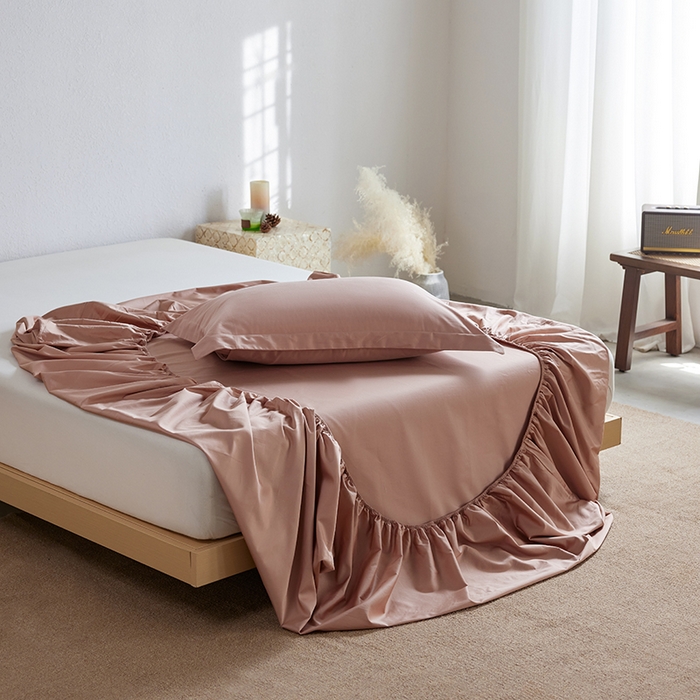 91家纺网 家纺一手货源 找家纺 轩和家居 2025新款50S贡缎长绒棉纯棉单床笠单品床笠床笠单件 罗卡芙