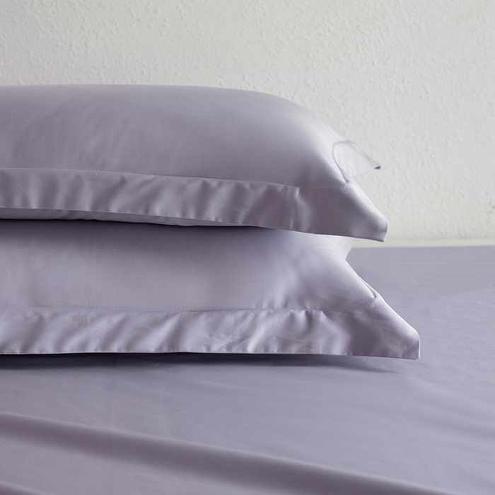 91家纺网 家纺一手货源 找家纺 轩和家居 2025新款50S贡缎长绒棉纯棉单枕套单品枕套枕套单件 仙仙紫