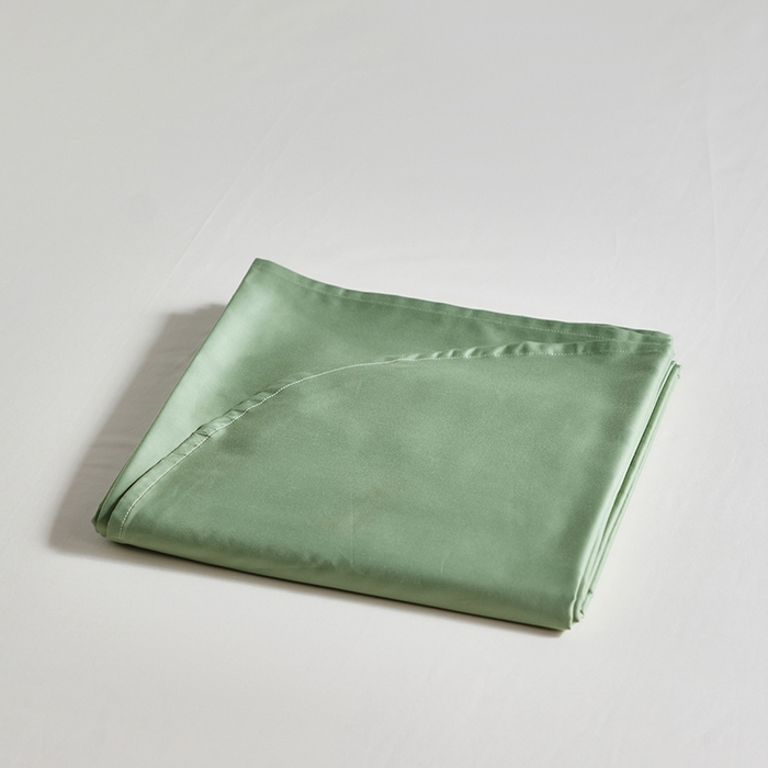 91家纺网 家纺一手货源 找家纺 轩和家居 2025新款50S贡缎长绒棉纯棉单床单单品床单床单单件 抹茶绿