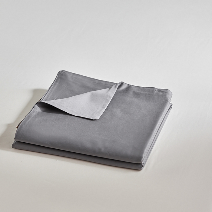 91家纺网 家纺一手货源 找家纺 轩和家居 2025新款50S贡缎长绒棉纯棉单被套单品被套被套单件 梦境灰