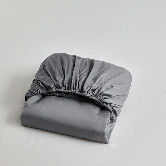 91家纺网 家纺一手货源 找家纺 轩和家居 2025新款50S贡缎长绒棉纯棉单床笠单品床笠床笠单件 梦境灰