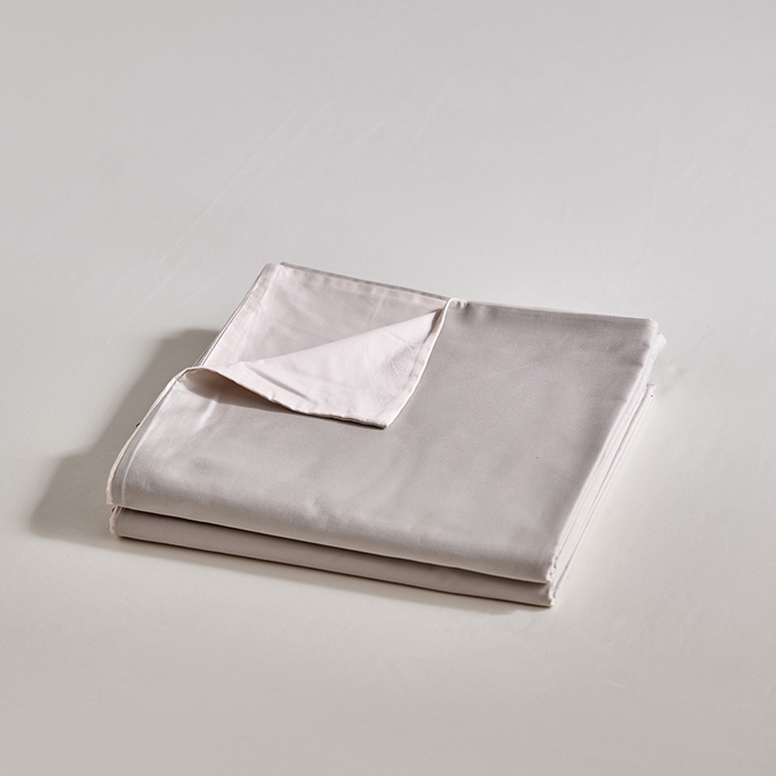 91家纺网 家纺一手货源 找家纺 轩和家居 2025新款50S贡缎长绒棉纯棉单被套单品被套被套单件 迷雾灰+夏恋粉