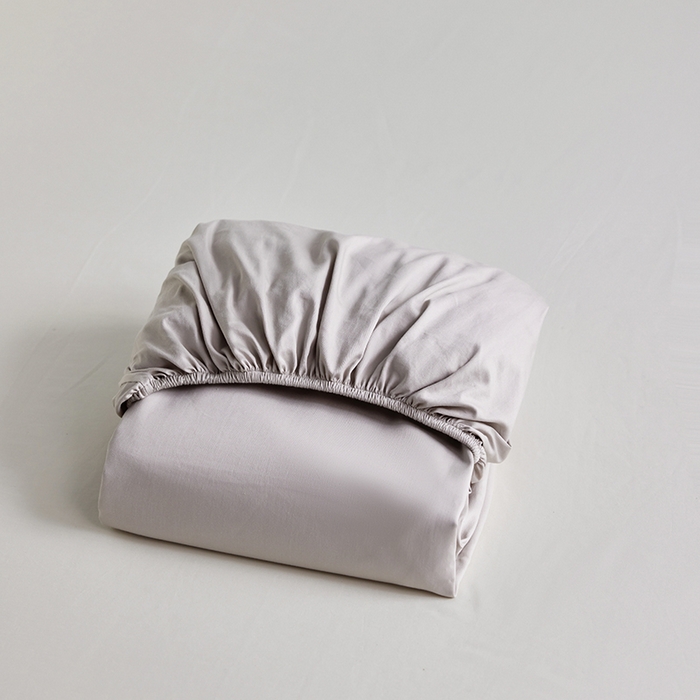 91家纺网 家纺一手货源 找家纺 轩和家居 2025新款50S贡缎长绒棉纯棉单床笠单品床笠床笠单件 迷雾灰