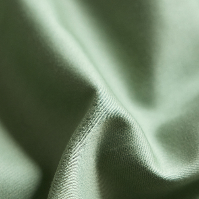 91家纺网 家纺一手货源 找家纺 轩和家居 2025新款50S贡缎长绒棉纯棉单被套单品被套被套单件 抹茶绿+奶芋黄