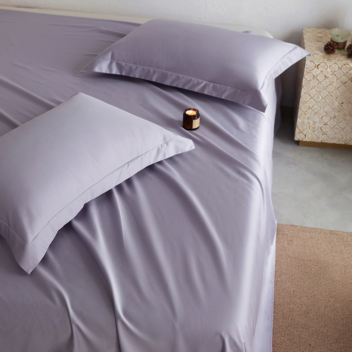 91家纺网 家纺一手货源 找家纺 轩和家居 2025新款50S贡缎长绒棉纯棉单床单单品床单床单单件 仙仙紫