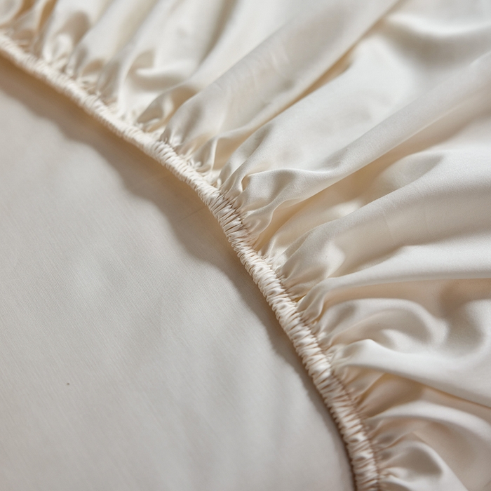 91家纺网 家纺一手货源 找家纺 轩和家居 2025新款50S贡缎长绒棉纯棉单床笠单品床笠床笠单件 奶芋黄