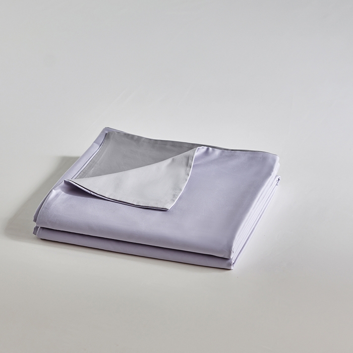 91家纺网 家纺一手货源 找家纺 轩和家居 2025新款50S贡缎长绒棉纯棉单被套单品被套被套单件 仙仙紫+雅士灰