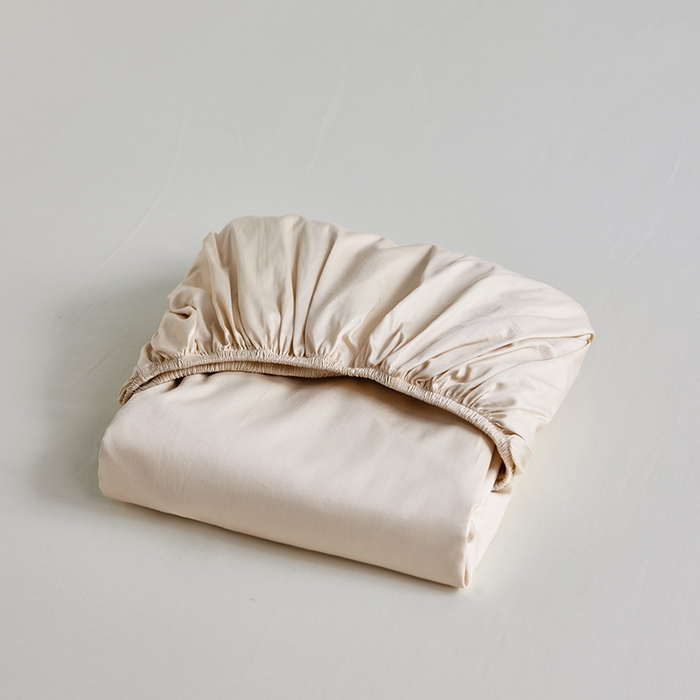 91家纺网 家纺一手货源 找家纺 轩和家居 2025新款50S贡缎长绒棉纯棉单床笠单品床笠床笠单件 浅香槟