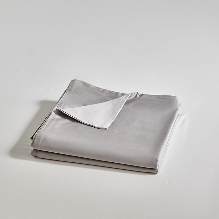 91家纺网 家纺一手货源 找家纺 轩和家居 2025新款50S贡缎长绒棉纯棉单被套单品被套被套单件 雅士灰
