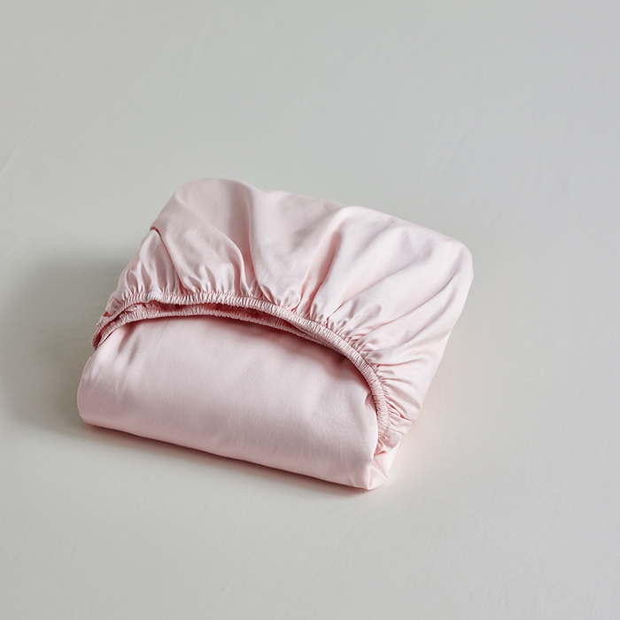 91家纺网 家纺一手货源 找家纺 轩和家居 2025新款50S贡缎长绒棉纯棉单床笠单品床笠床笠单件 夏恋粉