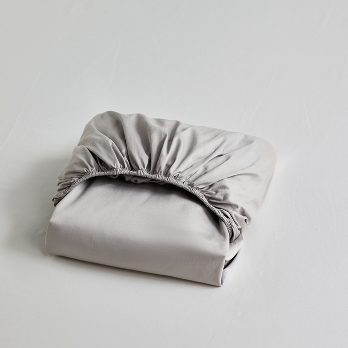 91家纺网 家纺一手货源 找家纺 轩和家居 2025新款50S贡缎长绒棉纯棉单床笠单品床笠床笠单件 雅士灰