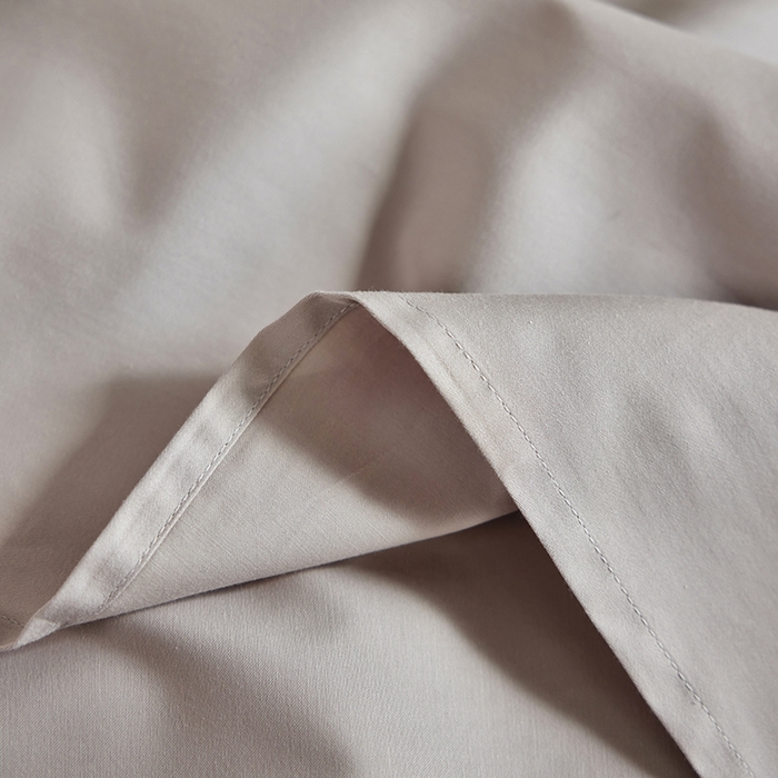 91家纺网 家纺一手货源 找家纺 轩和家居 2025新款50S贡缎长绒棉纯棉四件套 迷雾灰+夏恋粉