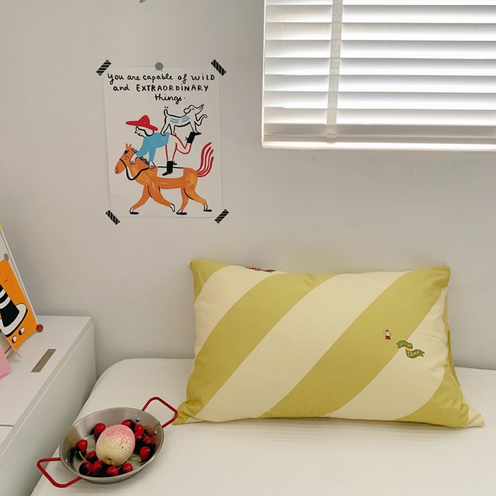 91家纺网 家纺一手货源 找家纺 柚可家居 2024新款活性印花ins多巴胺单枕套1 宁夏