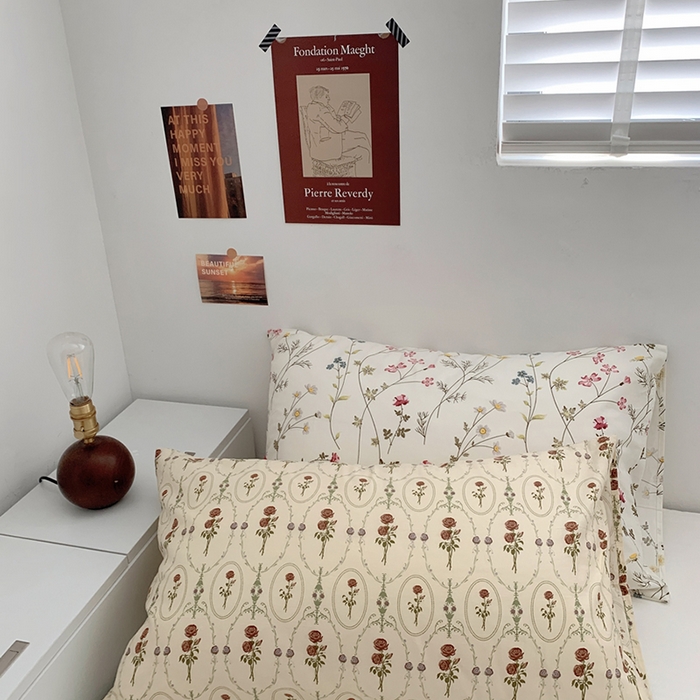 91家纺网 家纺一手货源 找家纺 （总）柚可家居 2024新款全棉40支花卉枕套2实拍图