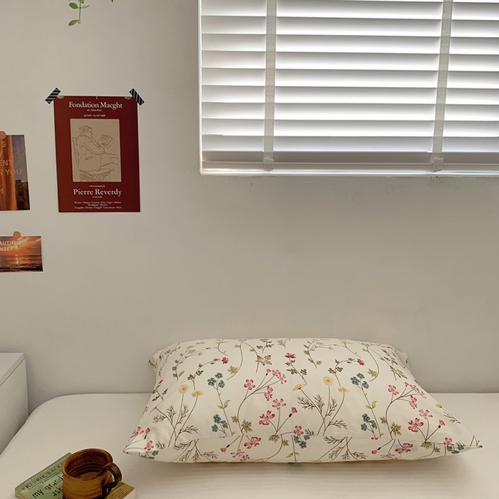 91家纺网 家纺一手货源 找家纺 （总）柚可家居 2024新款全棉40支花卉枕套2实拍图