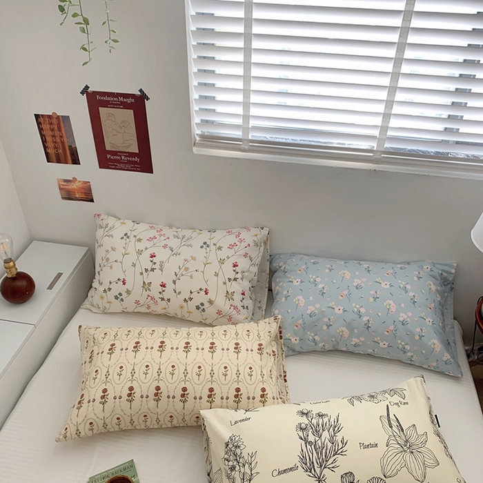 91家纺网 家纺一手货源 找家纺 （总）柚可家居 2024新款全棉40支花卉枕套2实拍图