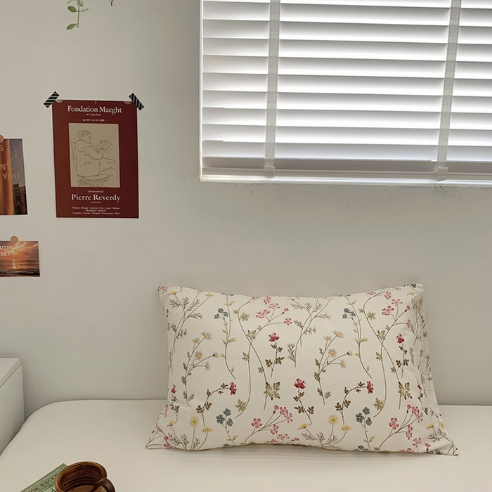 91家纺网 家纺一手货源 找家纺 柚可家居 2024新款全棉40支花卉枕套2实拍图 凝香