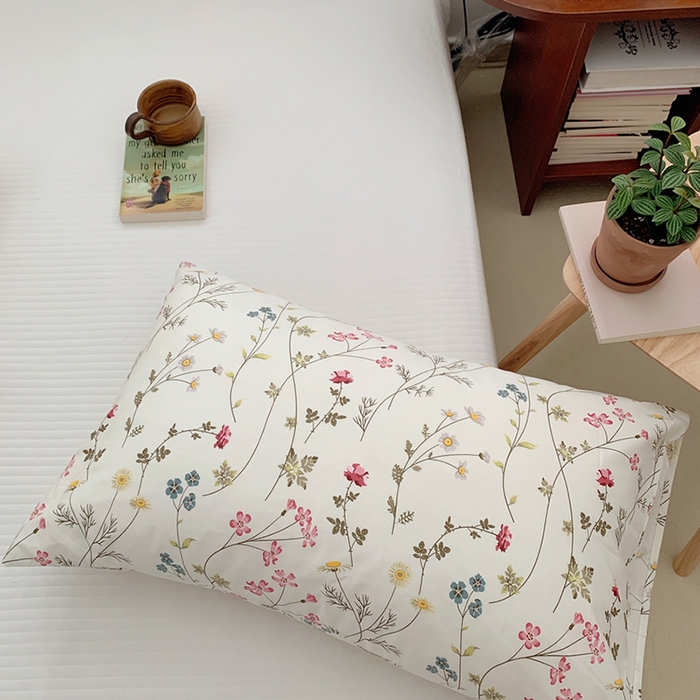 91家纺网 家纺一手货源 找家纺 柚可家居 2024新款全棉40支花卉枕套2实拍图 沁恬