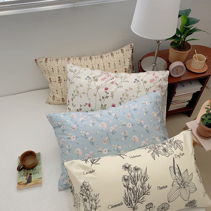 91家纺网 家纺一手货源 找家纺 柚可家居 2024新款全棉40支花卉枕套2实拍图 沁恬