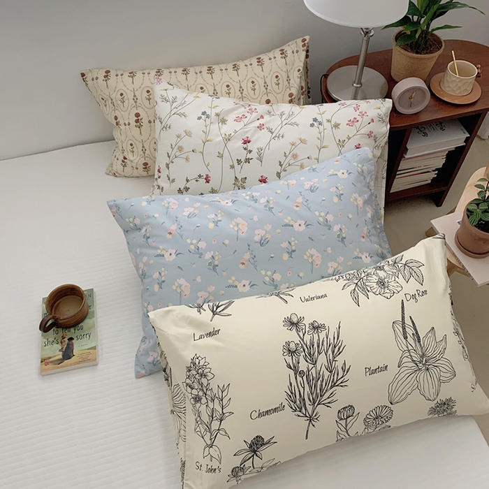 91家纺网 家纺一手货源 找家纺 柚可家居 2024新款全棉40支花卉枕套2实拍图 沁恬