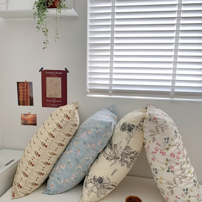 91家纺网 家纺一手货源 找家纺 柚可家居 2024新款全棉40支花卉枕套2实拍图 沁恬