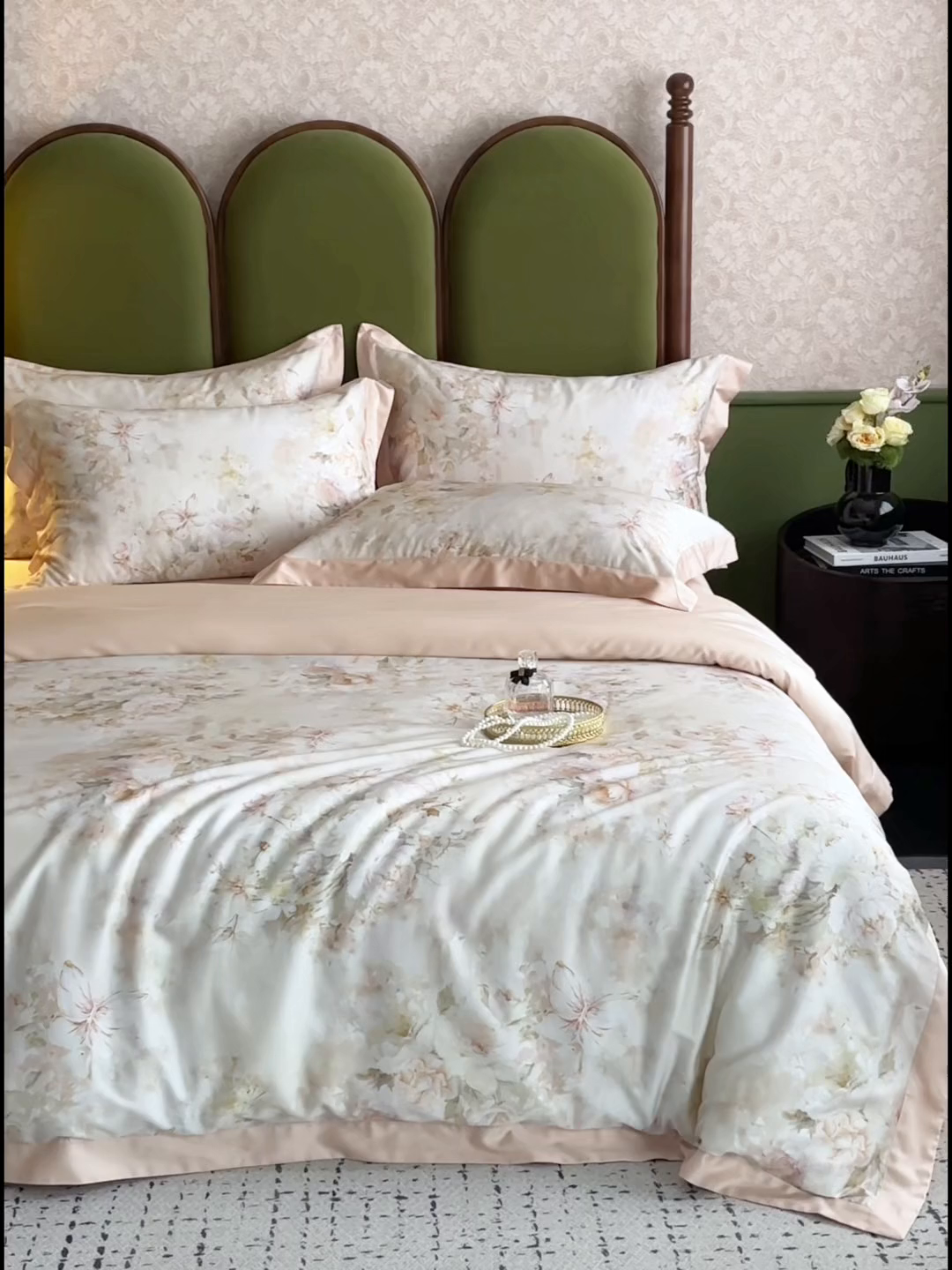 91家纺网 家纺一手货源 找家纺 （总）云胡2025新款莱赛尔纤维四件套-花吟